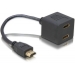 Delock HDMI Adapter1x Typ A -> 2x Typ A St/Bu 0,20m - Delock Delock HDMI Adapter1x Typ A -> 2x Typ A St/Bu 0,20m - Delock