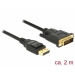 DELOCK Cable DP 1.2 - DVI (24+1) St/St 2.0m Black DELOCK Cable DP 1.2 - DVI (24+1) St/St 2.0m Black