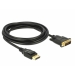 DELOCK Cable DP 1.2 - DVI (24+1) St/St 3.0m Black DELOCK Cable DP 1.2 - DVI (24+1) St/St 3.0m Black