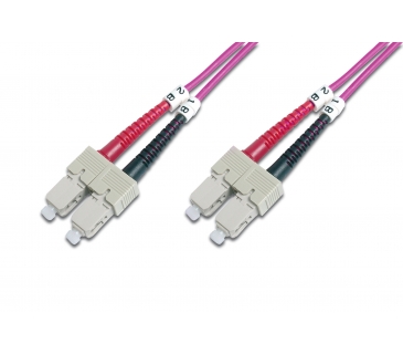 Cable Réseaux Optique LWL Patchcable SC - SC 1.00m Multimode Duplex OM4 Cable Réseaux Optique LWL Patchcable SC - SC 1.00m Multimode Duplex OM4