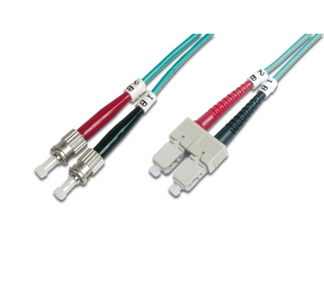 Cable Réseaux Optique LWL Patchcable ST - SC 2.00m Multimode Duplex OM3 Cable Réseaux Optique LWL Patchcable ST - SC 2.00m Multimode Duplex OM3