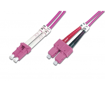 Cable Réseaux Optique LWL Patchcable LC - SC 10.00m Multimode Duplex OM4 Cable Réseaux Optique LWL Patchcable LC - SC 10.00m Multimode Duplex OM4