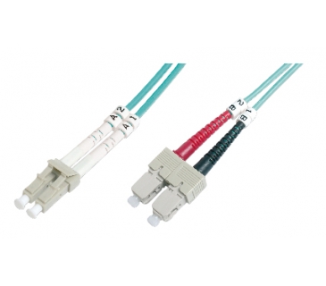 Cable Réseaux Optique LWL Patchcable LC - SC 3.00m Multimode Duplex OM4 Cable Réseaux Optique LWL Patchcable LC - SC 3.00m Multimode Duplex OM4