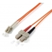 LWL Patchcable Equip LC -> SC 1,00m Multimode Duplex OM1 ora - Equip LWL Patchcable Equip LC -> SC 1,00m Multimode Duplex OM1 ora - Equip