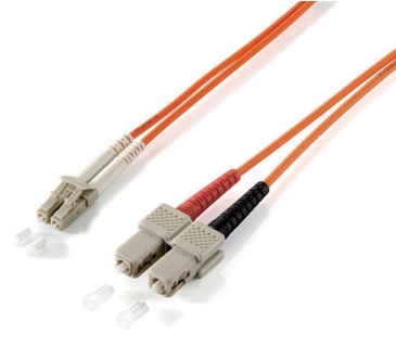 Cable Réseaux Optique LWL Patchcable Equip LC -> SC 1,00m Multimode Duplex OM1 ora - Equip Cable Réseaux Optique LWL Patchcable Equip LC -> SC 1,00m Multimode Duplex OM1 ora - Equip