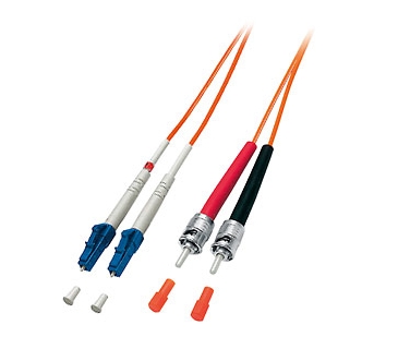 Cable Réseaux Optique LWL Patchcable Equip LC -> ST 10,00m Multimode Duplex OM2 or - Equip Cable Réseaux Optique LWL Patchcable Equip LC -> ST 10,00m Multimode Duplex OM2 or - Equip