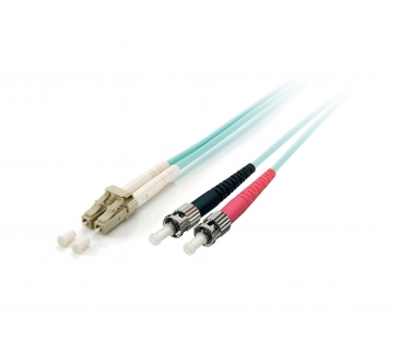 Cable Réseaux Optique EQUIP LWL Patchcable LC-ST 15.00m Multimode Duplex OM3 turq - Equip Cable Réseaux Optique EQUIP LWL Patchcable LC-ST 15.00m Multimode Duplex OM3 turq - Equip
