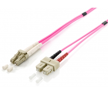 Cable Réseaux Optique EQUIP LWL Patchcable LC-SC 1.00m Multimode Duplex OM4 viol - Equip Cable Réseaux Optique EQUIP LWL Patchcable LC-SC 1.00m Multimode Duplex OM4 viol - Equip