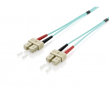 Cable Réseaux Optique LWL Patchcable SC-SC 30.00m Multimode Duplex OM3 turq - Equip Cable Réseaux Optique LWL Patchcable SC-SC 30.00m Multimode Duplex OM3 turq - Equip
