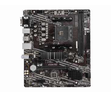 Carte Mère Msi A520M PRO A520 DDR4 AM4 7D14-005R retail - Msi Carte Mère Msi A520M PRO A520 DDR4 AM4 7D14-005R retail - Msi