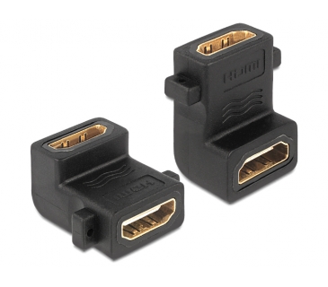 Adaptateur Ecran Delock AdapterHDMI-A - HDMI-A Bu/Bu 90gewinkelt - Delock Adaptateur Ecran Delock AdapterHDMI-A - HDMI-A Bu/Bu 90gewinkelt - Delock