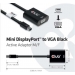 Club3D Mini Dispal Port 1.1A MALE TO VGA FEMALE ACTIVE ADAPTER BLACK Club3D Mini Dispal Port 1.1A MALE TO VGA FEMALE ACTIVE ADAPTER BLACK