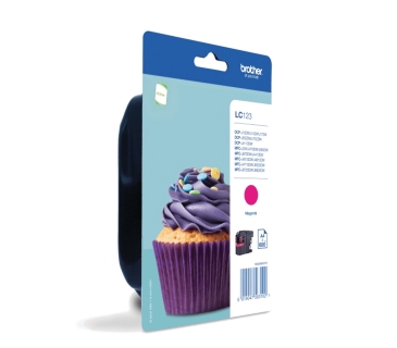 Cartouche d encre Brother Ink Cartridge LC-123MBP Blister Magenta 600 pages - Brother Cartouche d encre Brother Ink Cartridge LC-123MBP Blister Magenta 600 pages - Brother