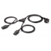 Y-Netzanschlusskabel Equip Schuko -> 2x IEC C13 St/Bu 1,80m - Equip Y-Netzanschlusskabel Equip Schuko -> 2x IEC C13 St/Bu 1,80m - Equip