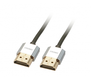 Câble Ecran CROMO Slim HDMI High Speed A/A Kabel, 0,5m with Ethernet Câble Ecran CROMO Slim HDMI High Speed A/A Kabel, 0,5m with Ethernet