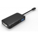 USB-C to DP / HDMI v1.4 / DVI-D 24+1 / VGA, Black Supports 3840x2160P/ 60HZ USB-C to DP / HDMI v1.4 / DVI-D 24+1 / VGA, Black Supports 3840x2160P/ 60HZ