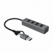 USB 3.0 Hub 4-Port with USB-C & A connectors, 5Gbps, 0,15m USB 3.0 Hub 4-Port with USB-C & A connectors, 5Gbps, 0,15m