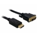 DisplayPort Cable - St -> DVI 24+1 St 1.0m - Delock DisplayPort Cable - St -> DVI 24+1 St 1.0m - Delock