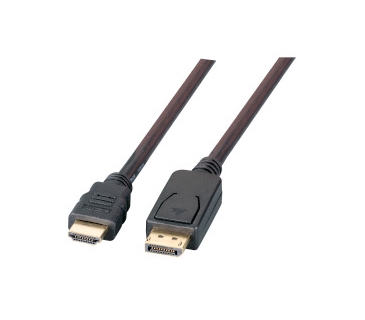 Adaptateur Ecran EFB EFB DisplayPort/HDMI Cable FullHD A-A ST-ST, 3m, Black Adaptateur Ecran EFB EFB DisplayPort/HDMI Cable FullHD A-A ST-ST, 3m, Black