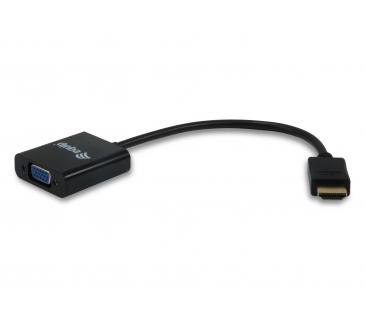 Adaptateur Ecran Equip HDMI-VGA Adapter equip with Audio Black - Equip Adaptateur Ecran Equip HDMI-VGA Adapter equip with Audio Black - Equip