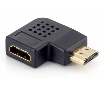 Adaptateur Ecran Equip Adapter HDMI HDMI 90 flach gewinkelt S/B Black - Equip Adaptateur Ecran Equip Adapter HDMI HDMI 90 flach gewinkelt S/B Black - Equip