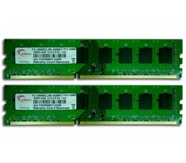 Mémoire G.Skill DDR3 8GB PC 1333 CL9 G.Skill KIT (2x4GB) 8GBNT - G.Skill Mémoire G.Skill DDR3 8GB PC 1333 CL9 G.Skill KIT (2x4GB) 8GBNT - G.Skill