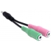 Audio Adapter3,5mm 4pin -> 2x 3,5mm stereo St/Bu - Delock Audio Adapter3,5mm 4pin -> 2x 3,5mm stereo St/Bu - Delock