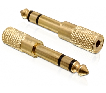 Adaptateur Audio Video Audio Adapter3,5mm stereo -> 6,3mm stereo Bu/St gold - Delock Adaptateur Audio Video Audio Adapter3,5mm stereo -> 6,3mm stereo Bu/St gold - Delock