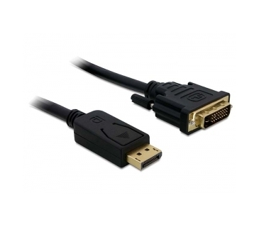 Câble Ecran DisplayPort Cable - DP -> DVI (24+1) St/St 2,00m schwar - Equip Câble Ecran DisplayPort Cable - DP -> DVI (24+1) St/St 2,00m schwar - Equip