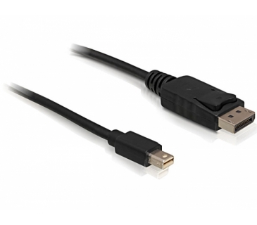 Câble Ecran DisplayPort Cable - mini DPort -> DPort St/St 1,00m - Delock Câble Ecran DisplayPort Cable - mini DPort -> DPort St/St 1,00m - Delock