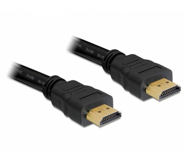 Câble Ecran HDMI Cable 1.4Typ A Ethernet St/St Black 15m - Delock Câble Ecran HDMI Cable 1.4Typ A Ethernet St/St Black 15m - Delock