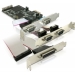 Controlleur Delock IO PCIe 4x seriell RS-232 + 1x parallel - Delock Controlleur Delock IO PCIe 4x seriell RS-232 + 1x parallel - Delock