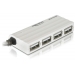 USB-HUB4-Port USB2.0, slim, silber extern - Delock USB-HUB4-Port USB2.0, slim, silber extern - Delock