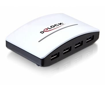 HUB Adapter USB / A / C Multi USB-HUB4-Port USB3.0, weib, extern - Delock HUB Adapter USB / A / C Multi USB-HUB4-Port USB3.0, weib, extern - Delock
