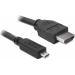 HDMI Cable 1.4Typ A -> Typ D Micro St/St 3,00m - Delock HDMI Cable 1.4Typ A -> Typ D Micro St/St 3,00m - Delock
