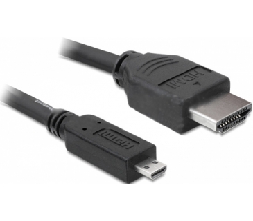 Câble Ecran HDMI Cable 1.4Typ A -> Typ D Micro St/St 3,00m - Delock Câble Ecran HDMI Cable 1.4Typ A -> Typ D Micro St/St 3,00m - Delock