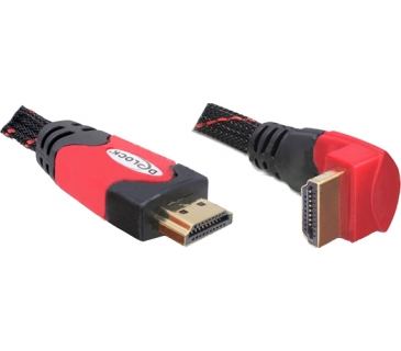 Câble Ecran HDMI Cable 1.4Typ A Ethernet St/St rot 5.0m - Delock Câble Ecran HDMI Cable 1.4Typ A Ethernet St/St rot 5.0m - Delock