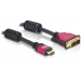 HDMI-KabelPremium HDMI Typ A -> DVI(18+1) St/St 2,0m - Delock HDMI-KabelPremium HDMI Typ A -> DVI(18+1) St/St 2,0m - Delock
