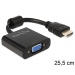 Delock AdapterkabelHDMI-A - VGA 15Pin St/Bu - Delock Delock AdapterkabelHDMI-A - VGA 15Pin St/Bu - Delock