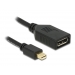Displayport-Verl.mini DPort - DPort St/Bu 0.21m - Delock Displayport-Verl.mini DPort - DPort St/Bu 0.21m - Delock