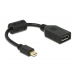 Displayport-Verl.mini DPort - DPort St/Bu 0.21m - Delock Displayport-Verl.mini DPort - DPort St/Bu 0.21m - Delock
