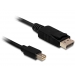 DisplayPort Cable - 1.2mini DPort - DPort St/St 5.00m - Delock DisplayPort Cable - 1.2mini DPort - DPort St/St 5.00m - Delock