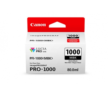 Cartouche d encre Canon Ink Cart/PFI-1000 Matte Black - Canon