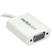 Startech USB-C to VGA adapter - USB Type-C to VGA Video Converter - USB 3.1 Type-C to VGA Video Adapter - USB 2.0 Type-C to VGA Video Converter - USB 3.0 Type-C to VGA Adapter - White - Startech