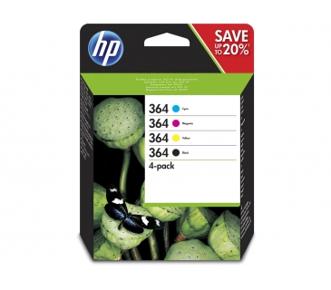 Cartouche d encre HP 364 CMYK Cartouche d encre Combo 4-Pack Capacité standard - HP