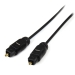 15 ft Thin Toslink Digital Optical SPDIF Audio Cable - Startech