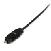 15 ft Thin Toslink Digital Optical SPDIF Audio Cable - Startech