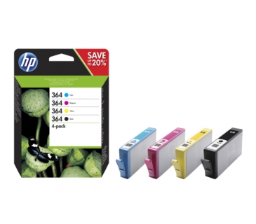 Cartouche d encre HP INK CARTRIDGE No 364 b/c/m/y Combo 4-Pack Blister - HP