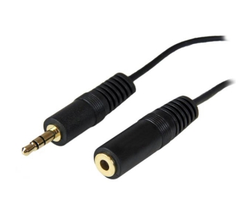 Adaptateur Audio Video 12 ft PC Speaker Extension Audio Cable - Audio cable - mini-phone stereo 3.5 mm (F) - mini-phone stereo 3.5 mm (M) - 12 ft - Startech