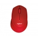 Logitech M330 Silent Plus Mouse Red Wireless - Batterie 24 mois - Logitech